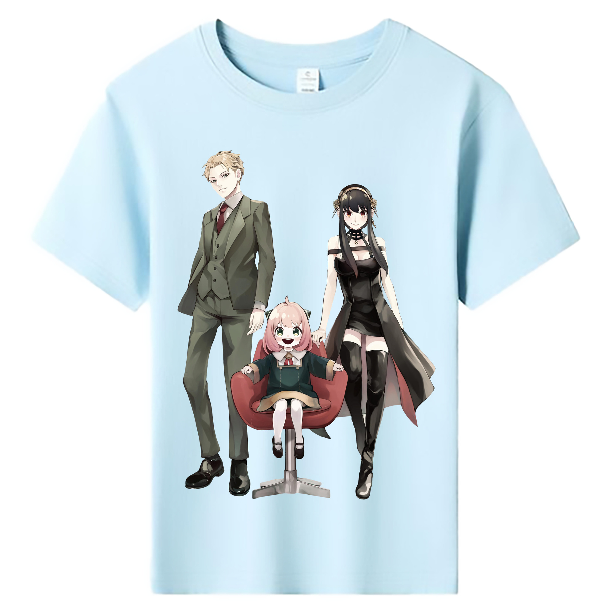 （画像用） SPY×FAMILY间谍家家酒 綿100％キッズTシャツ（フロントプリント）